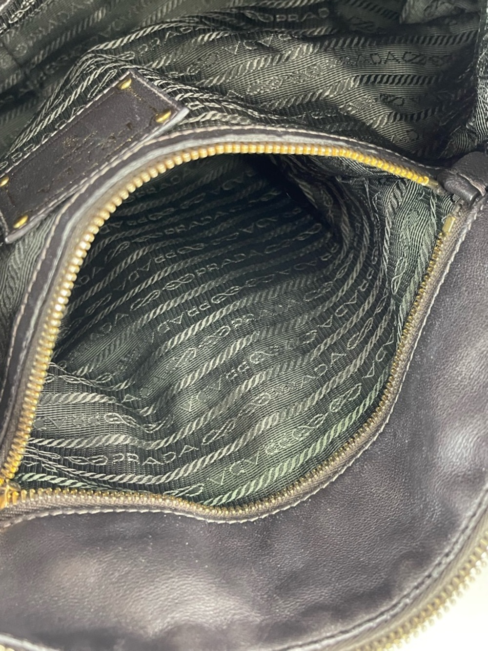 Prada nylon jacquard logo handbag - Picture 13 of 16